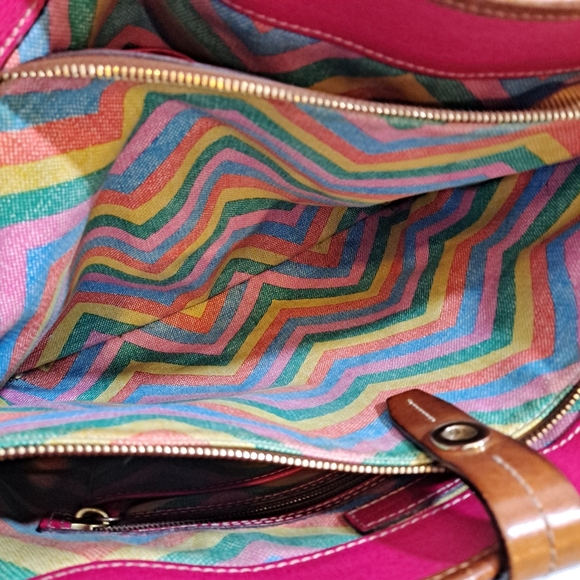 Dooney & Bourke Dover Large Tote Bag Red Pebble Grain - Picture 14 of 16